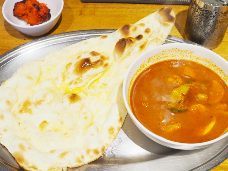 スープカレーセット、チキンティッカ＠チキンカリーズ・スパイス王国・布施店