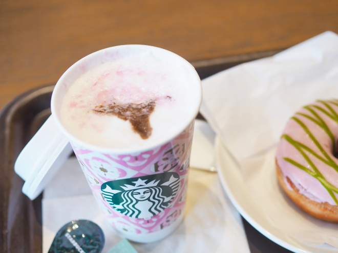 桜 咲くよ ラテ