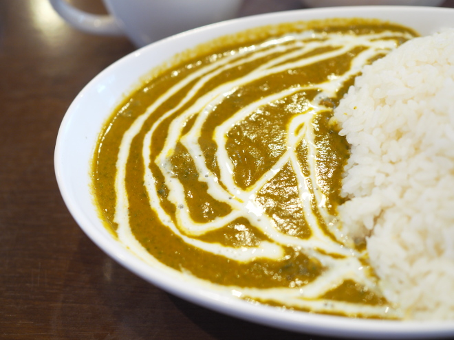 ほうれん草チキンカレー