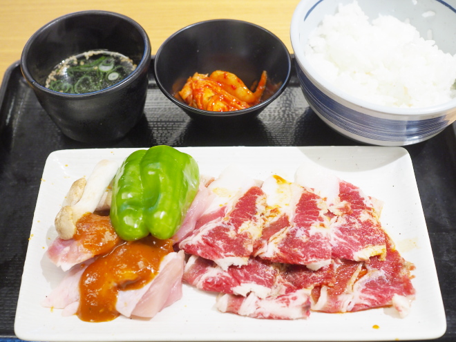 豚カルビ&鶏味噌ランチ