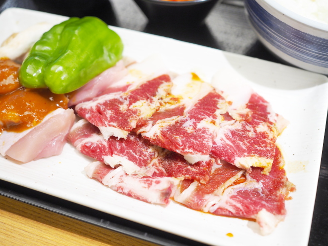 豚カルビ&鶏味噌ランチ＠かみむら牧場・守口南寺方店