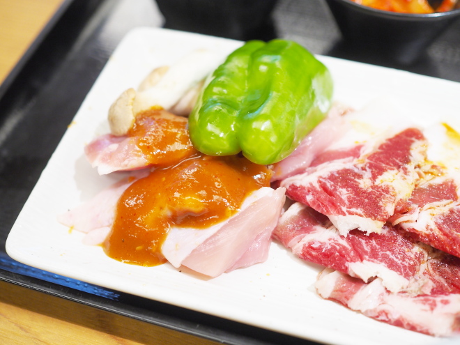 豚カルビ&鶏味噌ランチ