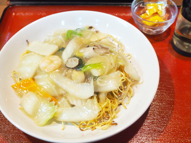 海鮮あんかけ焼きそば