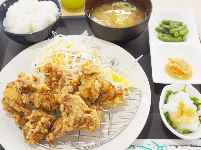 唐あげ定食＠大阪府庁職員食堂