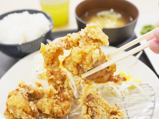 唐あげ定食＠大阪府庁職員食堂