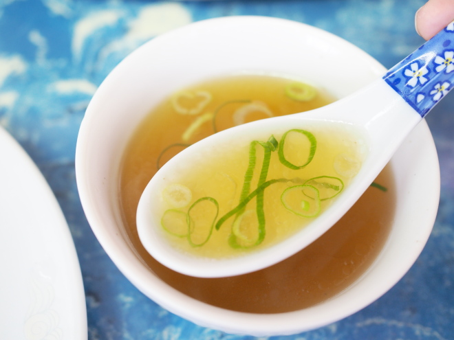 天津焼メシのスープ