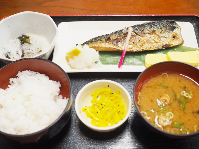 サバ塩焼定食